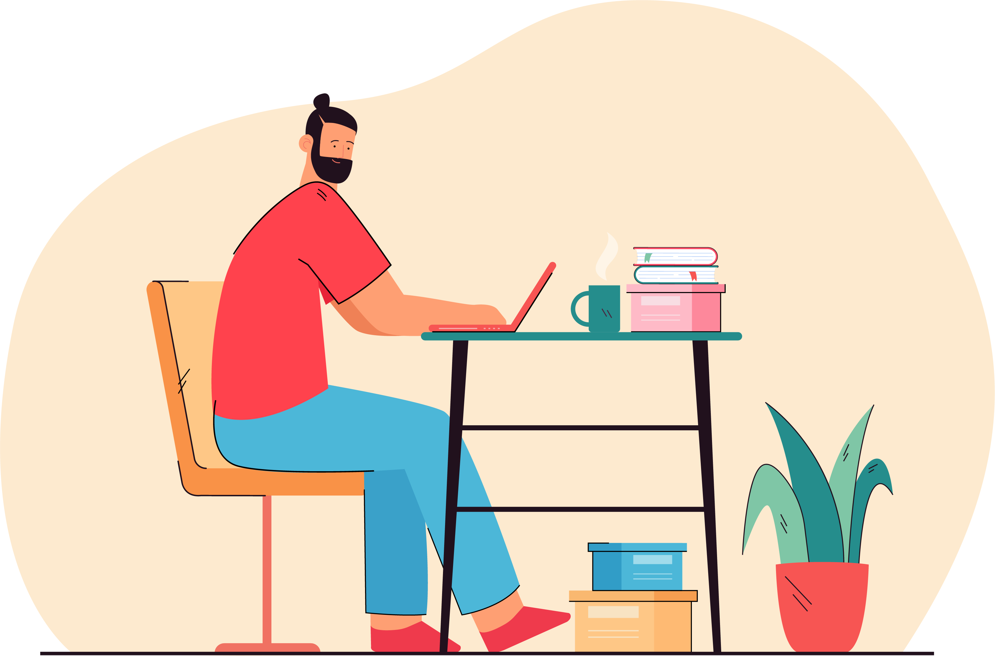 Illustration of two people discussing accessibility.