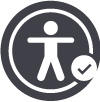 accessibility_dude Icon indicating accessibility